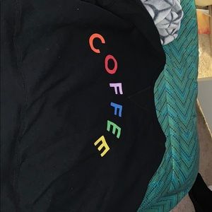 Black long sleeve crop top